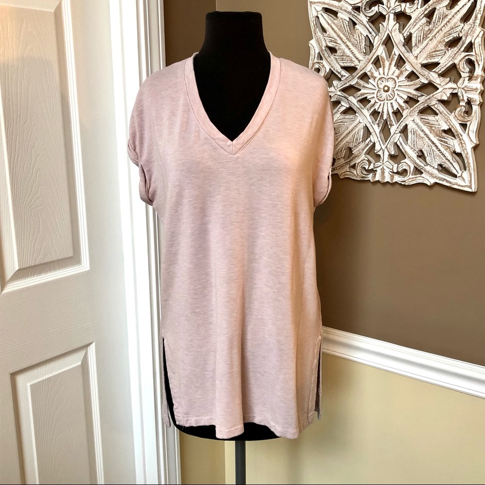 ⭐️ Z by Zohba Short Rolled Sleeve Sweatshirt Top  Soft Pink Size: LARGE
